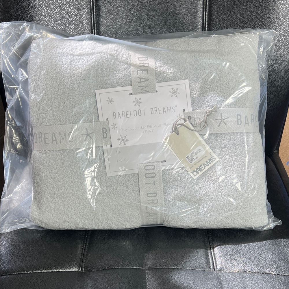 Barefoot Dreams Soft Silver Blanket